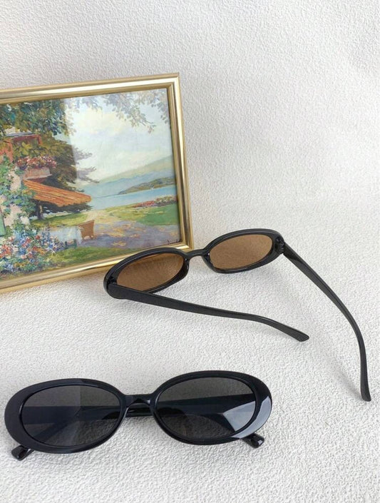 Classic Oval Fashion Sunglasses (2-Pack)