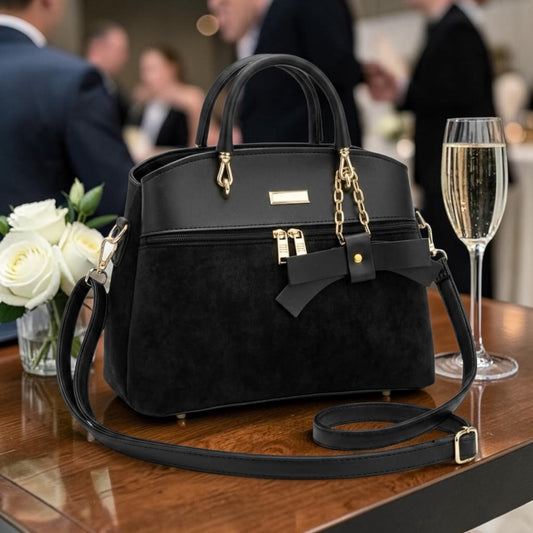 Noor Signature Black Luxe Handbag | Premium Women's Fashion Bag