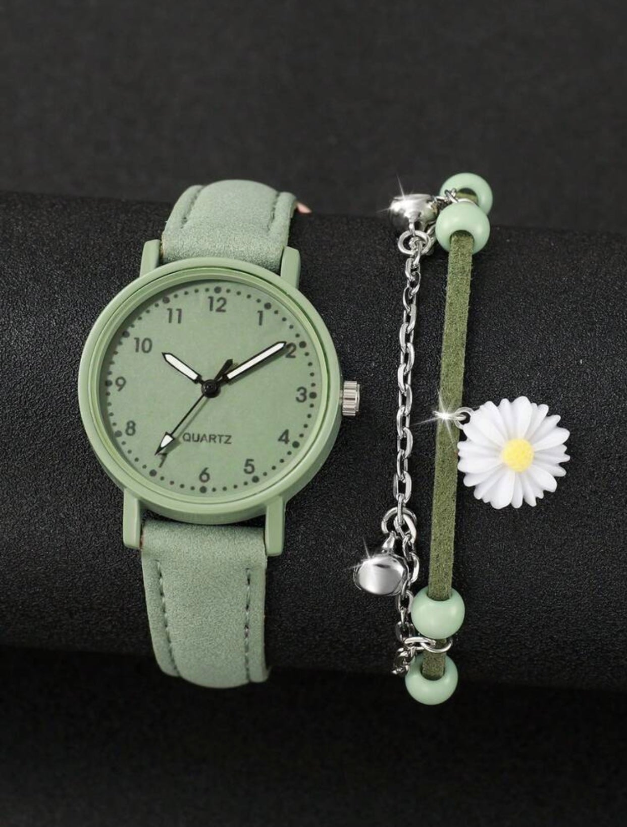 Sage Bloom Watch & Bracelet Gift Set