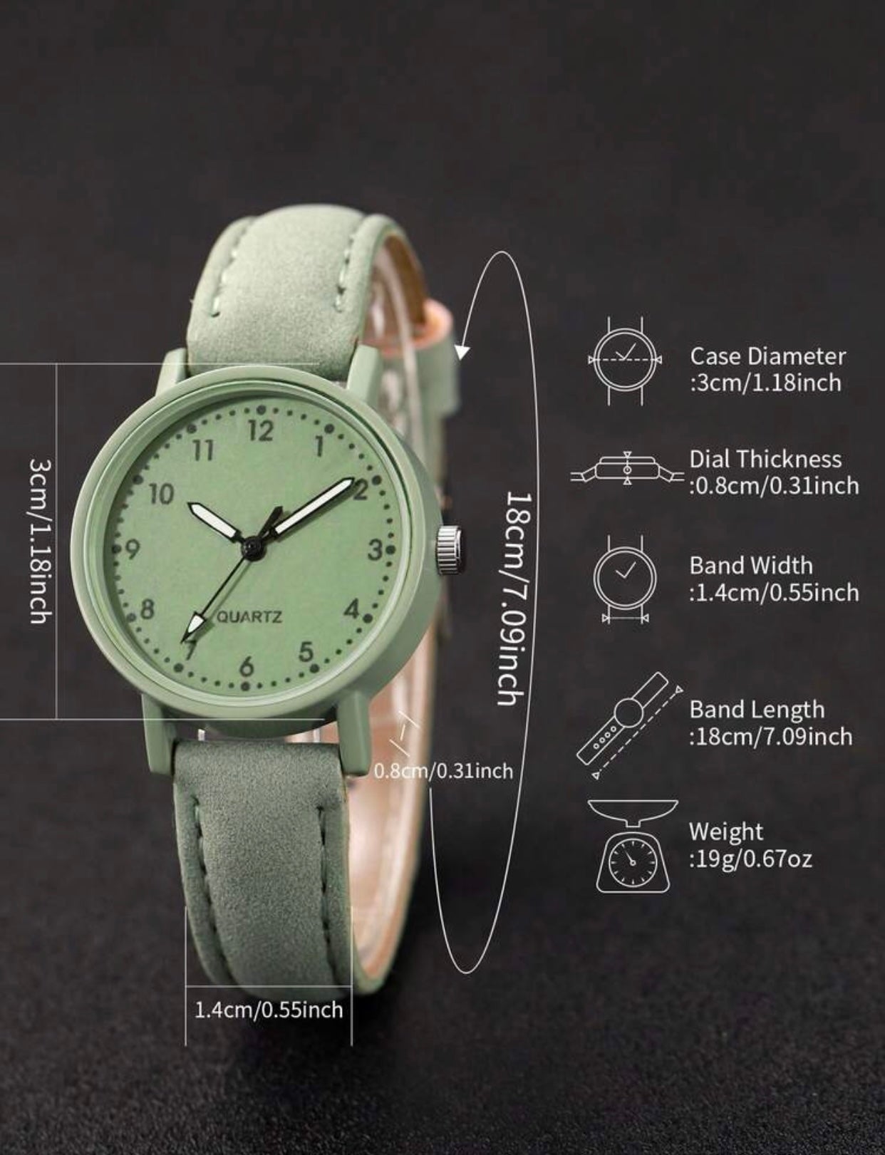 Sage Bloom Watch & Bracelet Gift Set